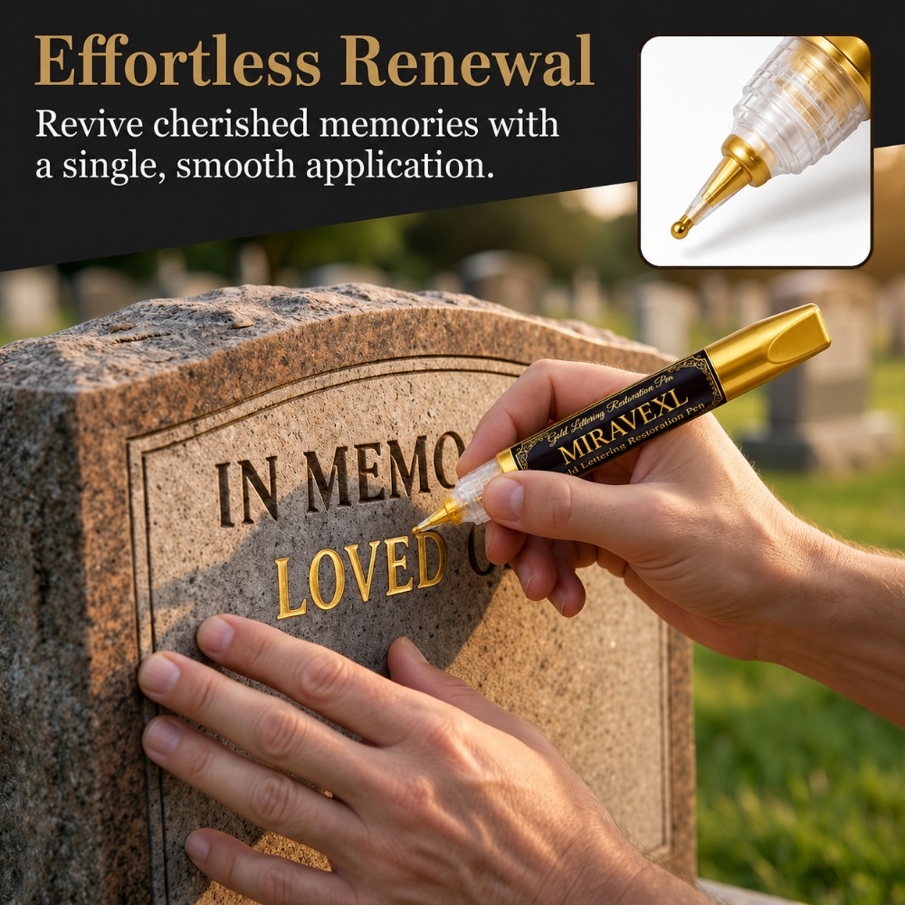 Paint Brush - Gold Headstone Paint Pen 10ml with
