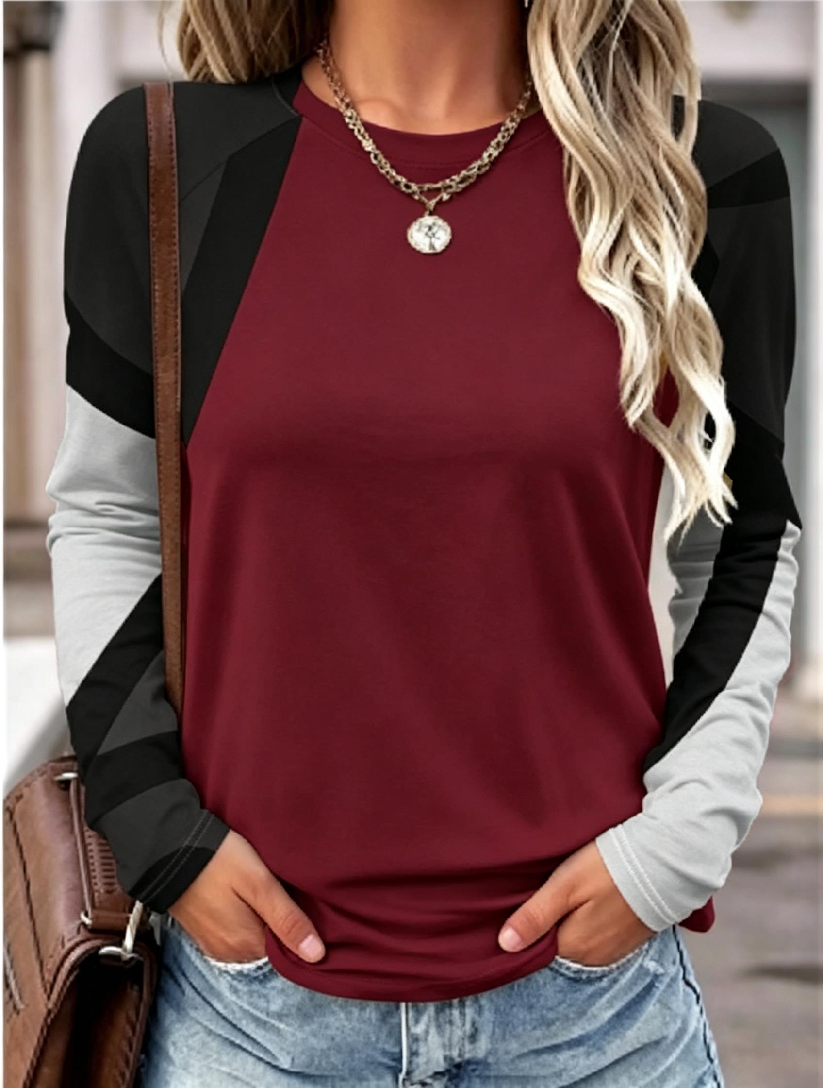 2026 Women Long Sleeve T Shirt - Wallpaper ulasan dan harga