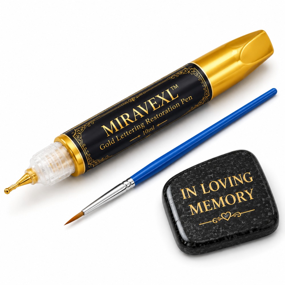 Gold Headstone Paint Pen 10ml  - Paint Brush ulasan dan harga