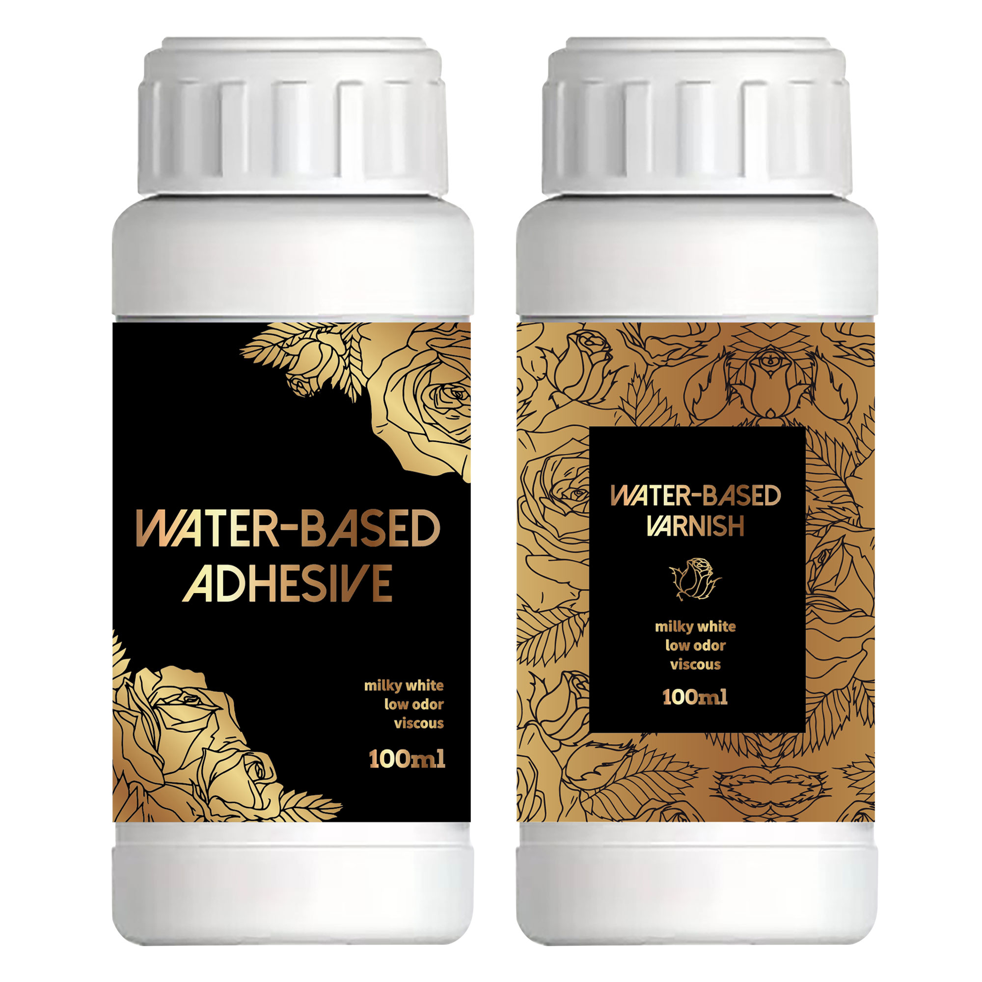 100ML/200ML Golden Foil Adhesi - Paint Brush ulasan dan harga
