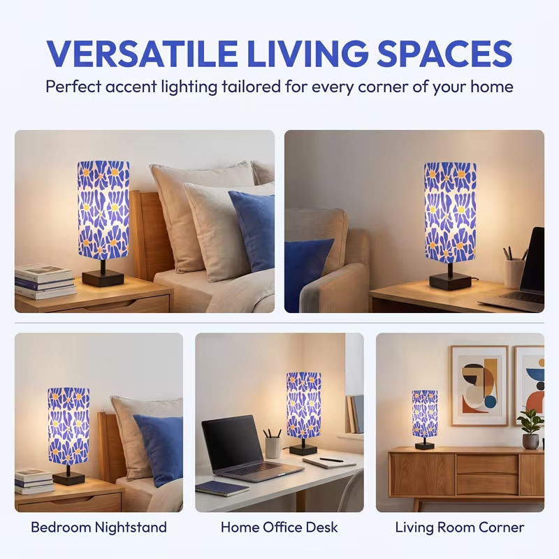 Modern Colorful Floral Table L - Light Switch ulasan dan harga