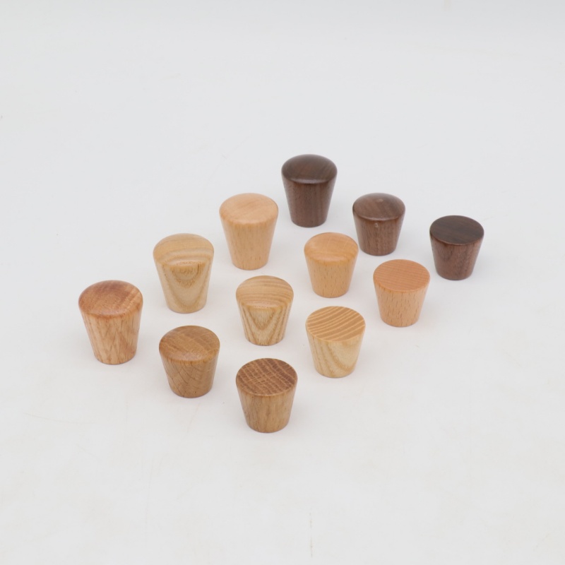 6Pcs Round Wooden Cabinet Knob - Cabinet Hinges ulasan dan harga