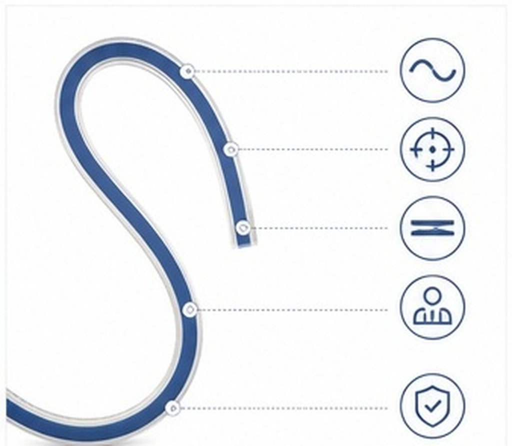 50Cm Snake Curve Ruler Flexibl - Tape Measure ulasan dan harga