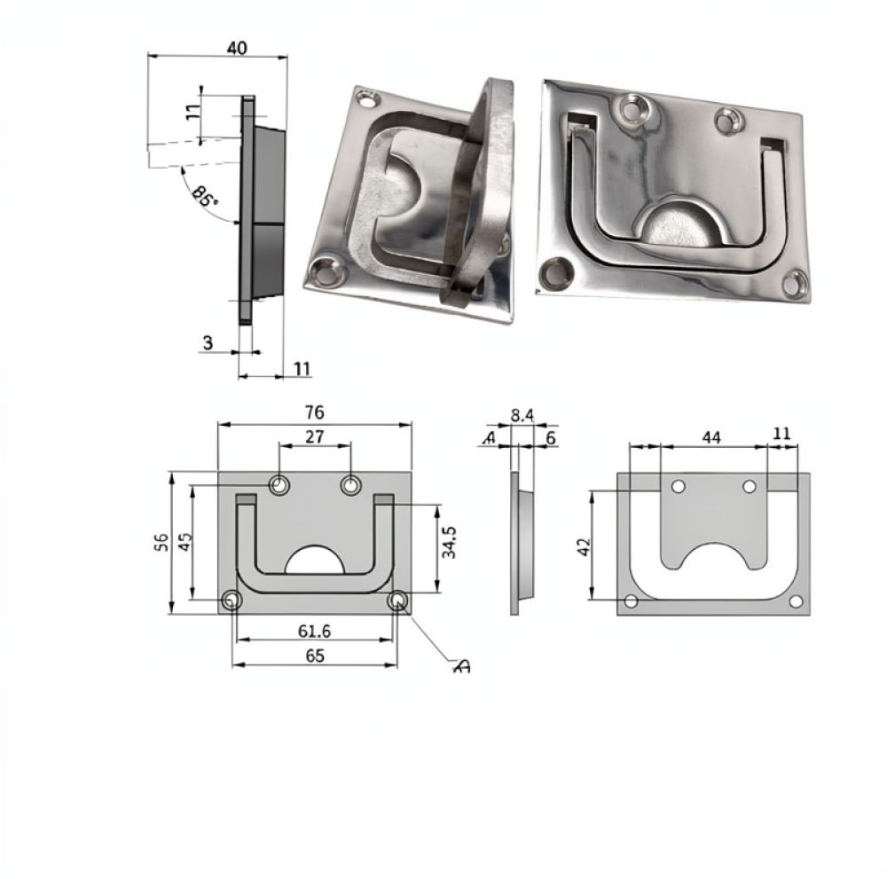 Hidden Flush Ring Handle 316 S - Door Handle ulasan dan harga