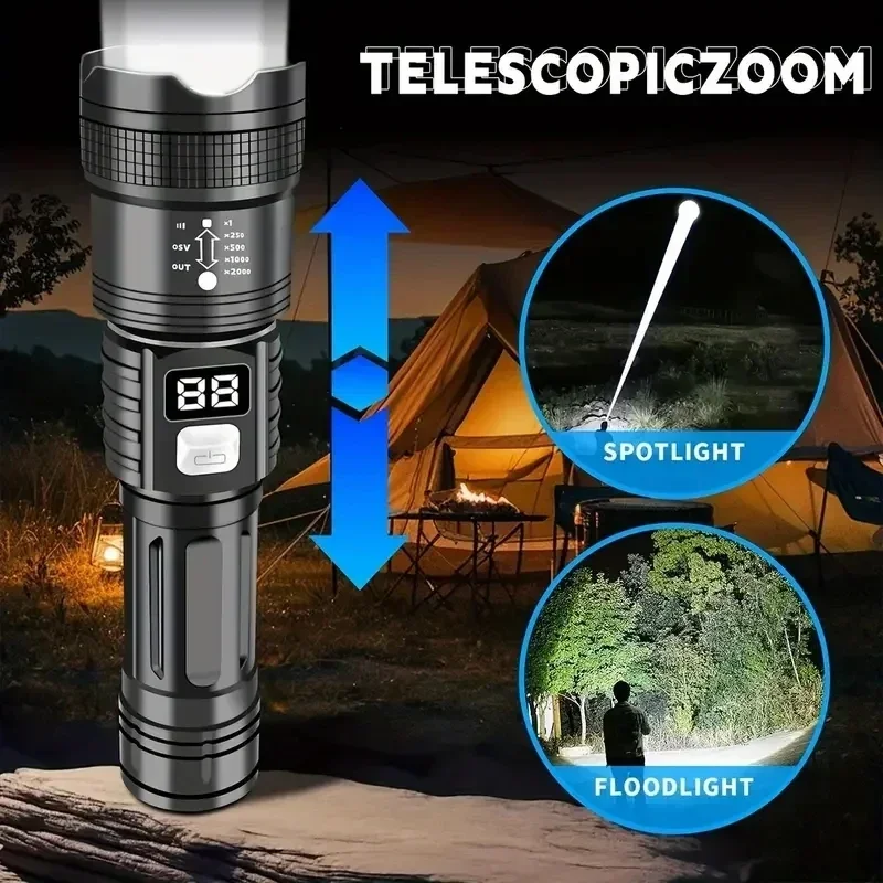 Zoomable Tactical Laser Flashl - Tape Measure ulasan dan harga