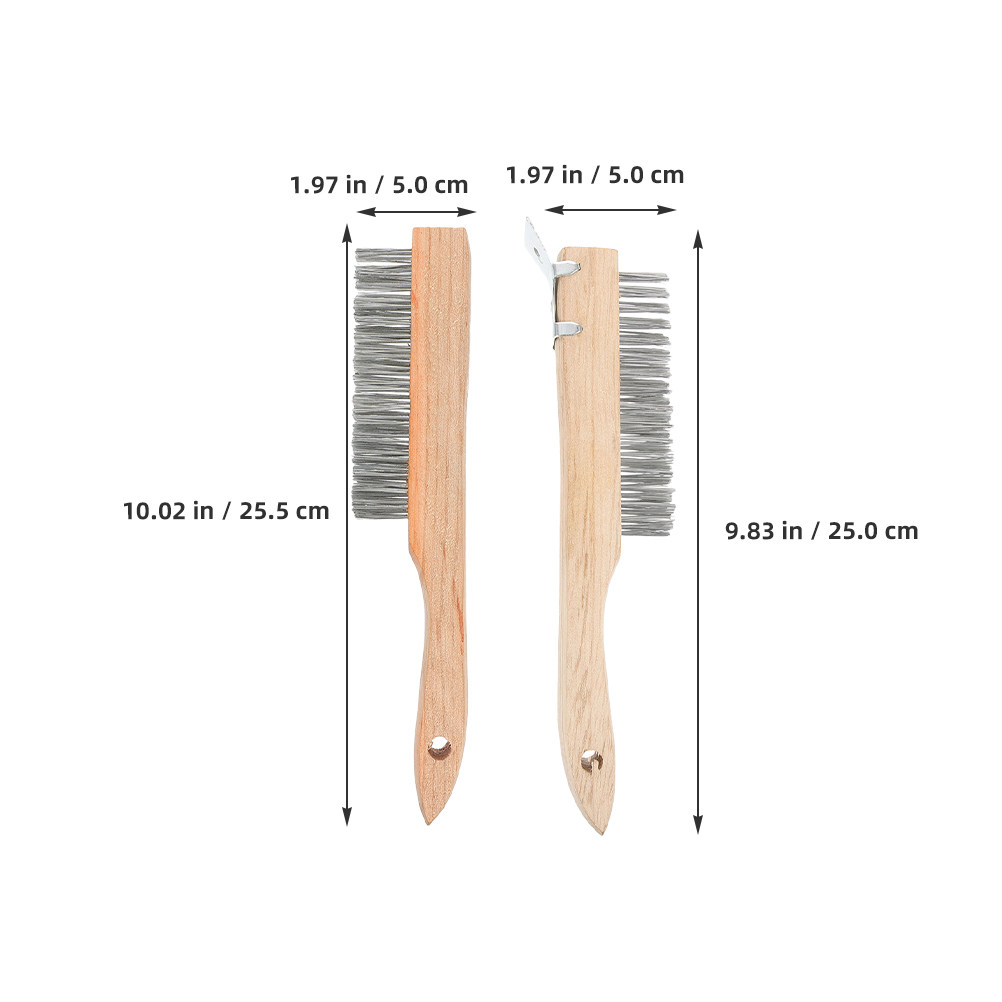 2Pcs Sturdy Steel Wire Brush W - Paint Brush ulasan dan harga
